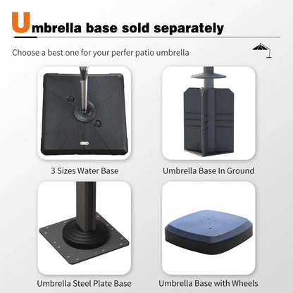 Paraply for uteplass
