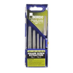 Square Screw Extractor 5 Piece Set Nos 1-5